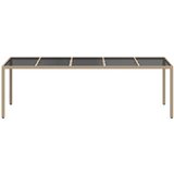  Stol za vrt Bež 250 x 100 x 75 cm poliratan | shoptok.hr