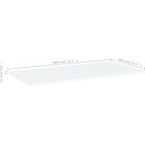 Police za knjige 4 kom bijele 80x40x1,5 cm konstruirano drvo | Eponuda.com