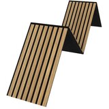  zložljiva akustična stenska obloga mdf hrast 240 cm x 32 cm x 1,4 cm Cene