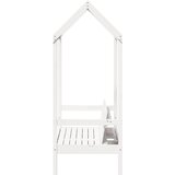  Klupa s krovom bijela 117,5 x 70 x 176,5 cm od masivne borovine | Eponuda.ba