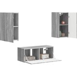  Set TV komoda Zidne 2 pcs Siva Sonoma Konstruirano drvo | shoptok.hr