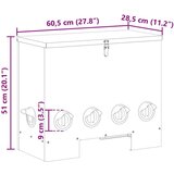  Hranilica za piliće 2 pcs Maslinasto zelena 60.5 x 29 x 51 cm | shoptok.hr