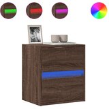  Zidni TV ormarić s LED svjetlima boja hrasta 41x31x45 cm | Eponuda.com