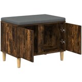  Klupa za hodnik s jastukom Dimljeni Hrast 60 x 38 x 46 cm | shoptok.hr