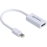 Manhattan 151399 Mini-DisplayPort adapter [1x moški konektor mini Displayport - 1x ženski konektor HDMI] bela 12.00 cm, (20430215) Cene