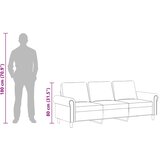 Trosjed od tkanine smeđi 180 cm baršunasti | shoptok.hr