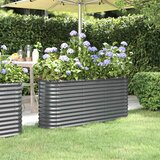 Povišena vrtna gredica od pocinčanog čelika 152 x 40 x 68 cm antracit | shoptok.hr
