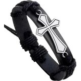 IZMAEL Narukvica IN - 40933 Cross - Crna / Srebrna Cijene