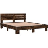 vidaXL Okvir za krevet boja hrasta 150x200cm konstruirano drvo i metal | shoptok.hr