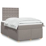  Krevet s oprugama i madracem smeđesivi 120 x 190 cm od tkanine | shoptok.hr