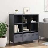 vidaXL Visoka komoda antracit 101,5x39x103,5 cm od čelika | shoptok.hr