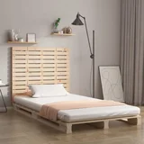 Stensko posteljno vzglavje 146x3x91,5 cm trdna borovina
