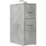 Maison Chic Ozka kopalniška kredenca - Kopalniška omarica - Kopalniški kabinet s kolesi betonsko siva inženirski les, (21794985) | Shoptok.si