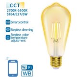 Aigostar led prigušiva sijalica filament ST64 E27/6W/230V 2700-6500K wi-fi | Eponuda.com