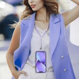  Obesek za telefon CRYSTAL DIAMOND / dolžina vrvice 74cm (37cm v zanki) / okrog vratu vijolična | Shoptok.si