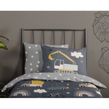 Good Morning Siva pamučna dječja posteljina za krevet za jednu osobu 140x200 cm Rush – | shoptok.hr