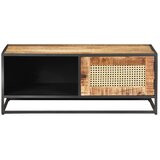  Stolić za kavu 90x50x35 cm grubo drvo manga i prirodna trska | shoptok.hr
