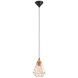 Eglo Tarbes viseća lampa E27, Ø17,5 cm, bakrena/crna, 94193 | shoptok.hr