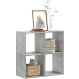 Furnova Knjižna omara betonsko siva 68,5x32x68,5 cm inženirski les, (21950641) Cene