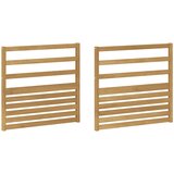 MODUL naslona 2 pcs Bijela 79 x 4 x 73 cm Čvrsto drvo akacije | Eponuda.com