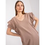 FANCY Dress-FA-SK-7017.72P-dark beige | shoptok.hr