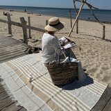 Linen Tales Lanena odeja za na plažo 140x170 cm Allure Stripe – | Shoptok.si