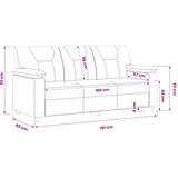 SOFA Siva 191 x 85 x 93 cm Umjetna koža Slike