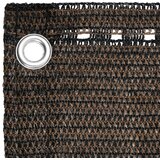 Balkonski zastor smeđi 90 x 500 cm HDPE | Shoptok.si