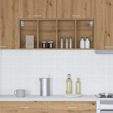 vidaXL viseći ormarić zidne riga umjetnički hrast 40 x 29,5 x 100 cm | shoptok.hr