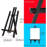 MEEDEN 12-delni komplet namiznih slikarskih stojal – 40 cm Odprta Embalaža | Shoptok.si