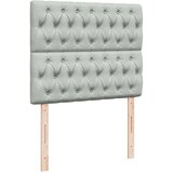 vidaXL Krevet s oprugama i madracem svjetlosivi 120x190 cm baršunasti | shoptok.hr