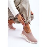 EVENTO PE1 Women's Textile Slip-on Sneakers Pink Adiora | shoptok.hr