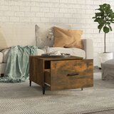  Stolić za kavu s metalnim nogama boja hrasta 50 x 50 x 40 cm | shoptok.hr
