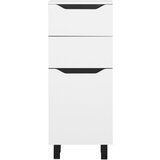 Mömax Spodnja Omarica Wave Ii V Črni/beli Barvi | Shoptok.si