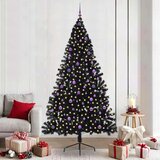  Umjetno predsvijetljeno božićno drvce Crna 240 cm PVC | shoptok.hr