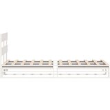 vidaXL Okvir kreveta bez madraca bijeli 75 x 190 cm masivna borovina | shoptok.hr