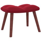  Stolica za ljuljanje s osloncem za noge boja vina baršunasta | shoptok.hr