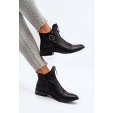 Boto Women's Ankle Boots with Flat Heel and Zip Beige Loratie | ePonuda.com