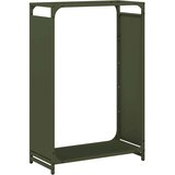  stojalo za drva olivno zelena 60x28x90 cm hladno valjano jeklo | Shoptok.si