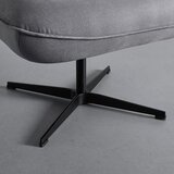 Bessagi Home naslanjač chesterfield selena, siva, žamet | Shoptok.si