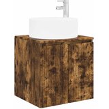 vidaXL Visoka umivalnik s police Dimljen hrast 49,5 x 44,5 x 65,5 cm, (5000245116) | Shoptok.si