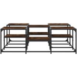  Stolić za kavu boja hrasta 121x121x40 cm od konstruiranog drva | Eponuda.com