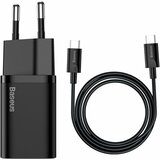Baseus polnilec s kablom 25W TipC/TipC črn QC Super Si TZCCSUP-L01, (20474292) Cene