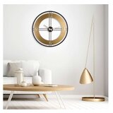 WALLXPERT dekorativni metalni zidni sat metal wall clock gold black u