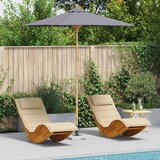  Vrtni suncobran Tamno siva Ø 240 x 260 cm bambus | shoptok.hr