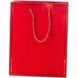 GIFT Darilna vrečka z zlatim okvirjem mešanih barv 23 x 18 x 10 cm | Shoptok.si