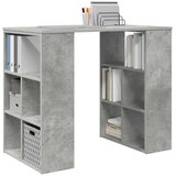  Stol s policom Betonski sivi 90 x 50 x 75 cm Konstruirano drvo | shoptok.hr