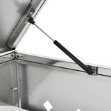  Enojna lopa za smetnjak 240 L nerjaveče jeklo, (20753436) | Shoptok.si