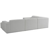 Scandic Bijela kutna garnitura od bouclé tkanine (u obliku slova "U") Roxy – | shoptok.hr