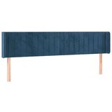  Posteljno vzglavje temno modro 203x16x78/88 cm žamet, (20932875) | Shoptok.si